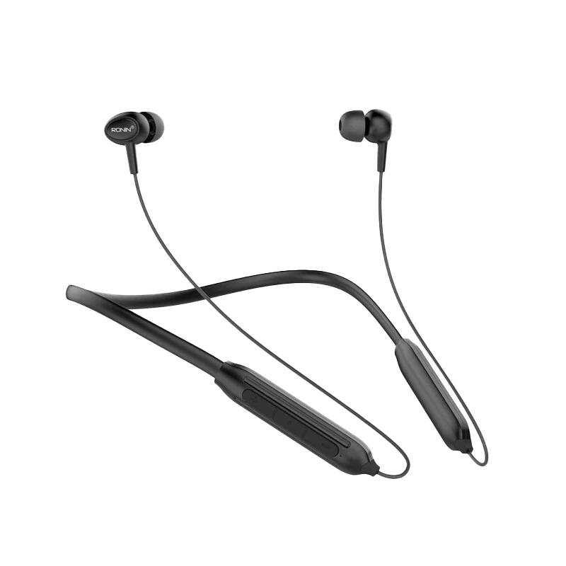 RONIN R-970 Neckband in use, offering comfort and superior audio performance.