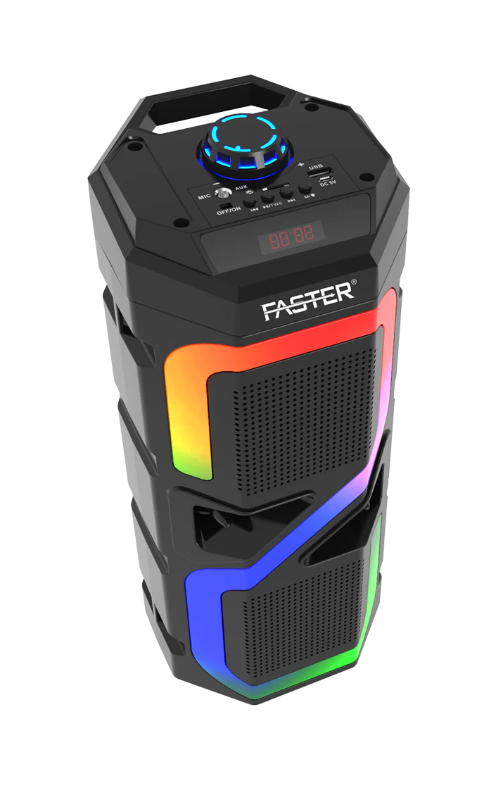 FASTER RAINBOW 7 POWERFUL BASS WIRELESS SPEAKER - My Store