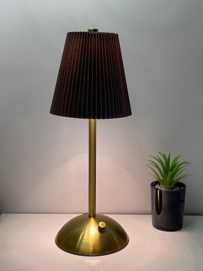Rechargeable Brown LED Table Lamp with Soft Ambient Lighting – Tech Car Home Pakistan