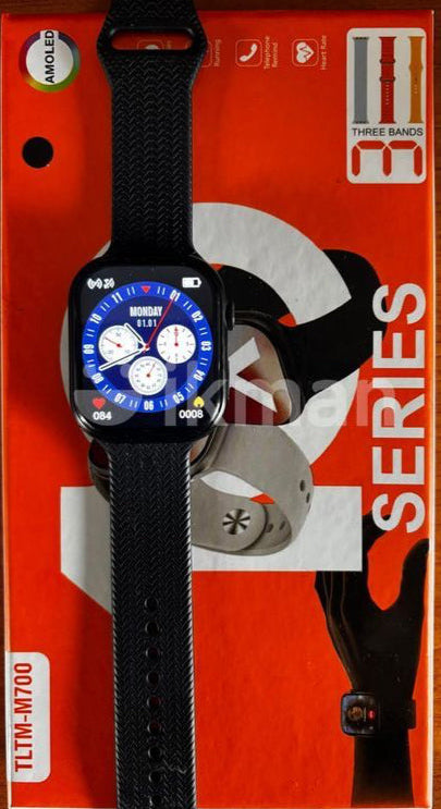 Stylish Orange M700 Series 10 Smart Watch – Side View
