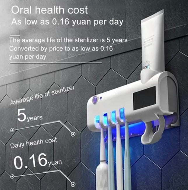 Toothbrush Sterilizer with Solar Charging Capability - TechCarHome