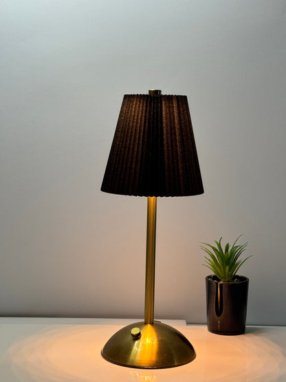 USB rechargeable black crystal diamond table lamp – cordless, color-changing, and modern | TechCarHome.