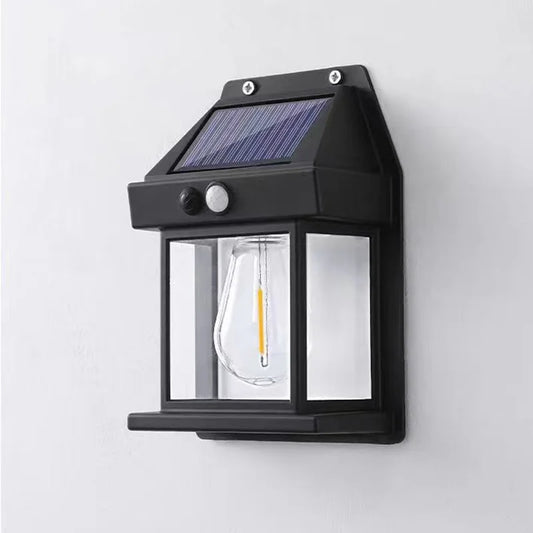 Waterproof solar LED wall lamp for outdoor lighting - TechCarHome
