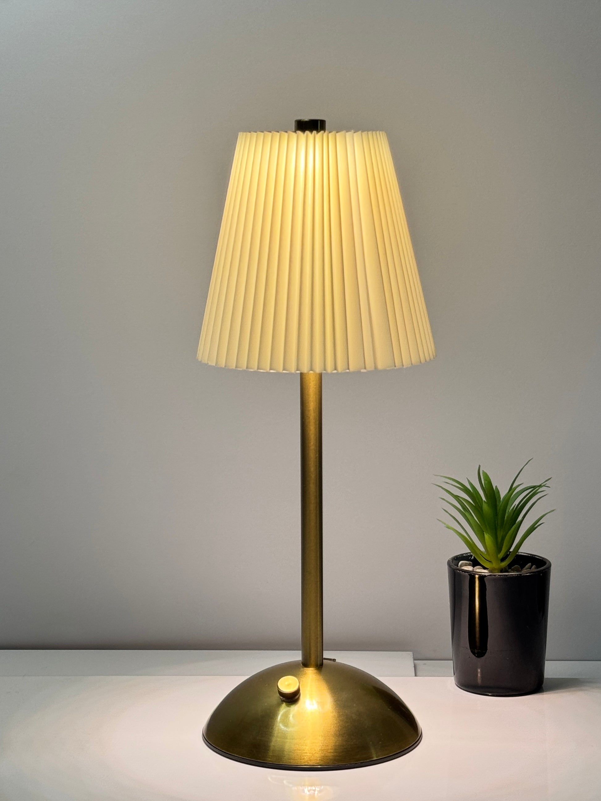 White LED nightstand lamp – portable, dimmable, and perfect for bedrooms or offices | TechCarHome.