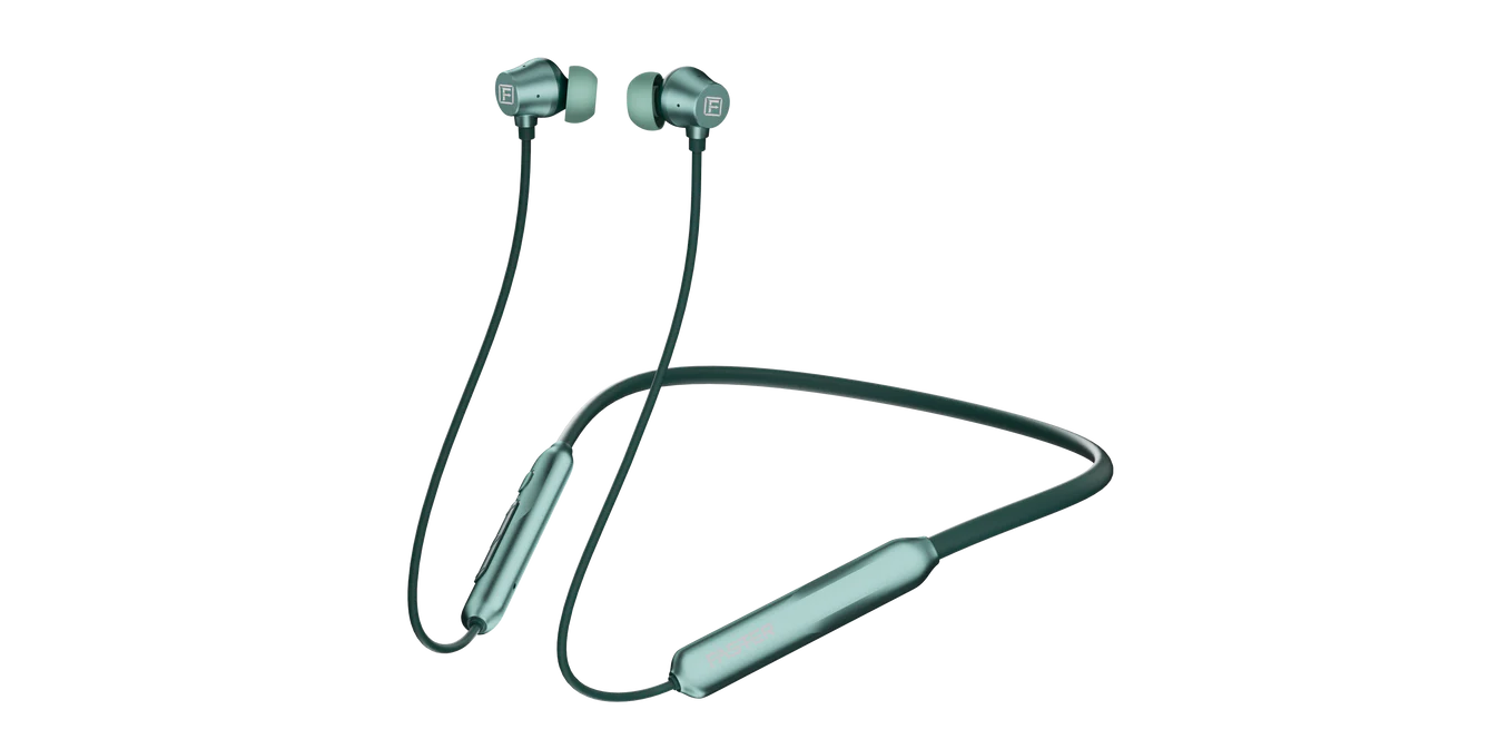 image of FASTER TG-340 SPORTS NECKBAND ENC+ANC  in green color by techcarhome.com