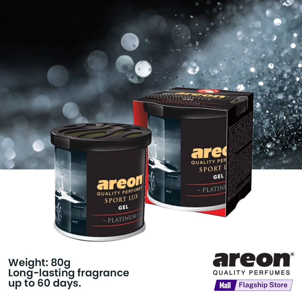 long-lasting Areon Sports Lux Platinum fragrance for cars