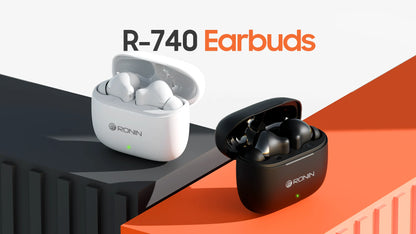 Ronin R-740 wireless earbuds with advanced features