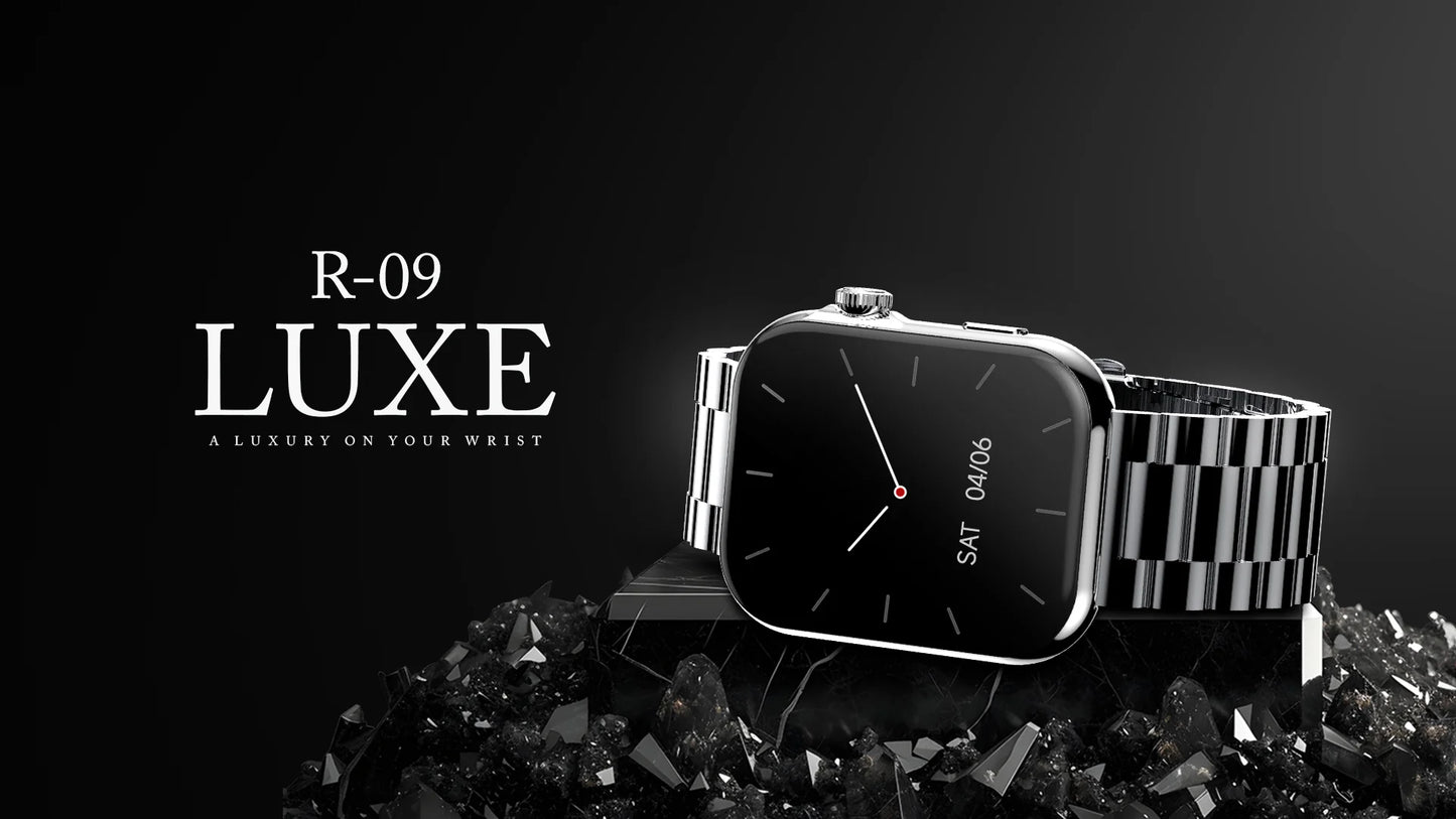 a picture of RONIN- R-09 LUXE SmartWatch with model