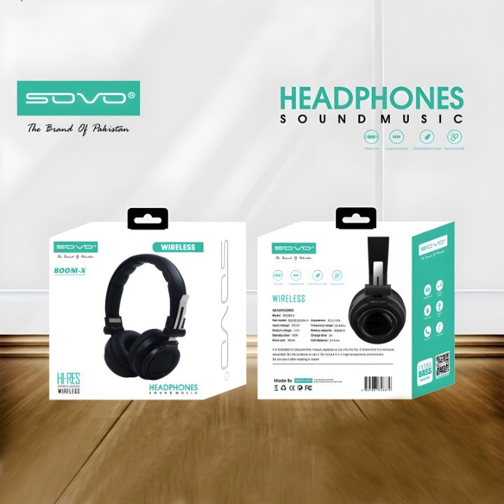 Sovo Boom X Bluetooth headset packaging box